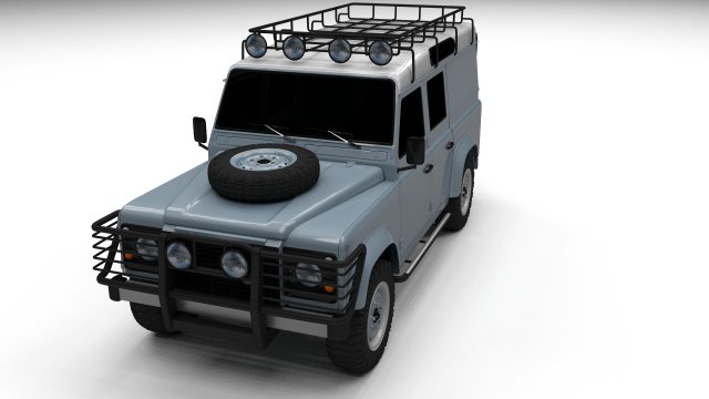 land rover defender 110 utility station wagon Model 3D .c4d .max .obj .3ds .fbx .stl .blend 