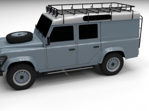 land rover defender 110 utility station wagon Model 3D