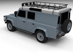land rover defender 110 utility station wagon Model 3D