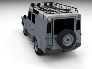 land rover defender 110 utility station wagon Model 3D