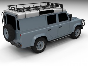 land rover defender 110 utility station wagon Model 3D