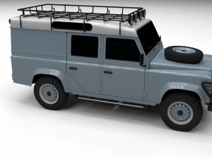 land rover defender 110 utility station wagon Model 3D