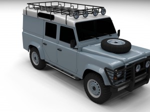 land rover defender 110 utility station wagon Model 3D