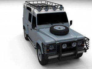 land rover defender 110 utility station wagon Model 3D