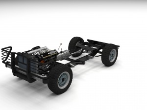 full suv chassis 3D 模型