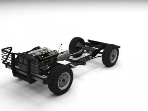 повне шасі позашляховика 3D Модель