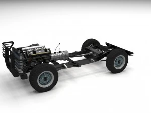 full suv chassis 3D Model