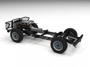 full suv chassis 3D Model