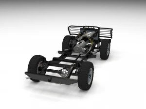 full suv chassis 3D Model