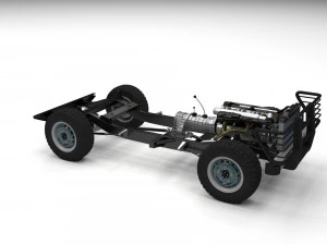 full suv chassis 3D Model