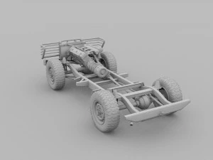 full suv chassis 3D Model