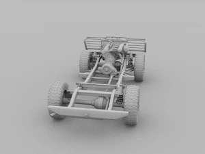full suv chassis 3D Model