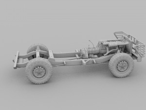 full suv chassis Model 3D