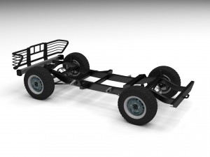 suv chassis 3D मॉडल