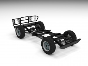 suv chassis 3D मॉडल