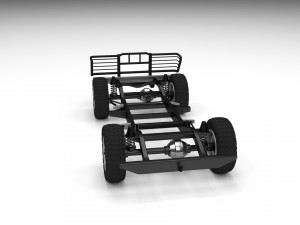 suv chassis 3D मॉडल