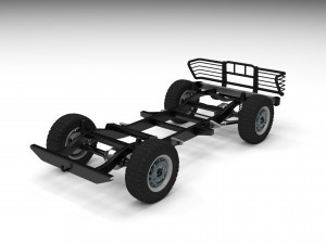 suv chassis 3D मॉडल
