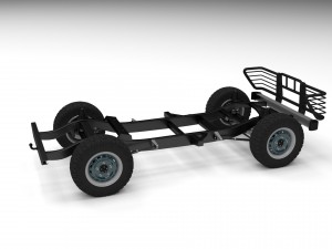suv chassis 3D मॉडल