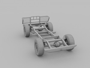 suv chassis 3D मॉडल