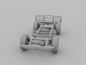 suv chassis 3D मॉडल