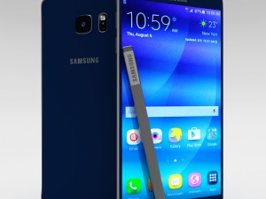 samsung galaxy note 5 black sapphire 3D Model
