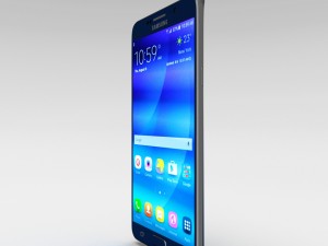 samsung galaxy note 5 black sapphire 3D 模型