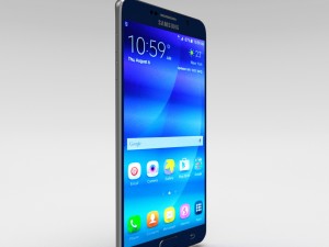 samsung galaxy note 5 black sapphire 3D 模型