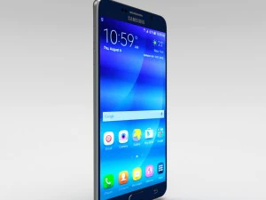 samsung galaxy note 5 black sapphire 3D Model