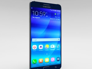 samsung galaxy note 5 black sapphire 3D 模型