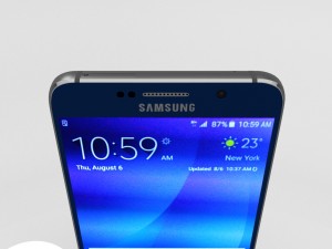 samsung galaxy note 5 black sapphire 3D 模型