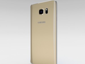 samsung galaxy note 5 gold platinum 3D 模型