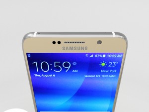 samsung galaxy note 5 gold platinum 3D 模型