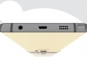 samsung galaxy note 5 gold platinum 3D 模型