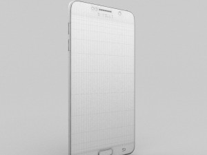 samsung galaxy note 5 gold platinum 3D 模型