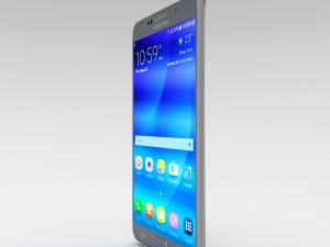 samsung galaxy note 5 silver titanium 3D Model