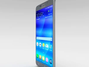 samsung galaxy note 5 silver titanium 3D Model