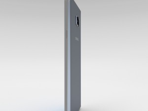samsung galaxy note 5 silver titanium 3D Model