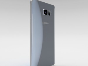 samsung galaxy note 5 silver titanium 3D Model