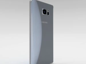 samsung galaxy note 5 silver titanium 3D Model