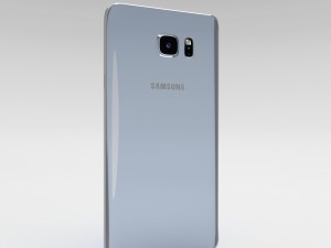 samsung galaxy note 5 silver titanium 3D Model