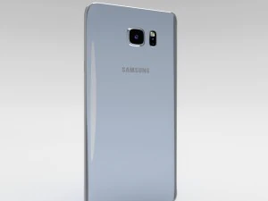 samsung galaxy note 5 silver titanium 3D Model