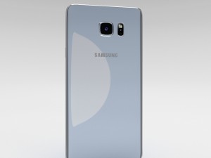 samsung galaxy note 5 silver titanium 3D Model