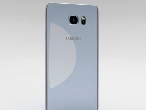 samsung galaxy note 5 silver titanium 3D Model
