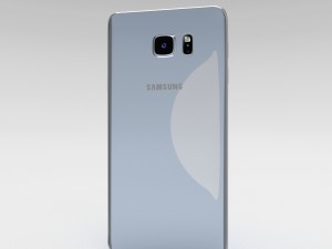 samsung galaxy note 5 silver titanium 3D Model