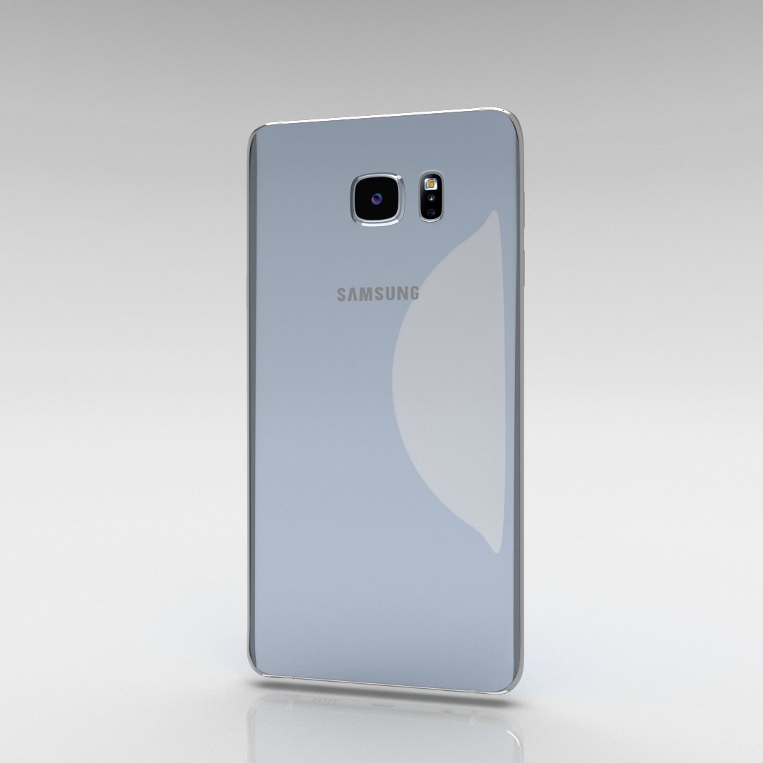 samsung galaxy note 5 silver titanium 3D in