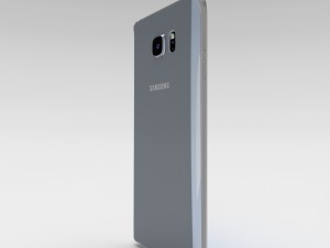 samsung galaxy note 5 silver titanium 3D Model