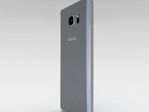 samsung galaxy note 5 silver titanium 3D Model