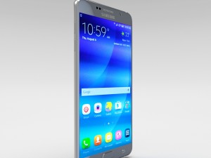 samsung galaxy note 5 silver titanium 3D Model