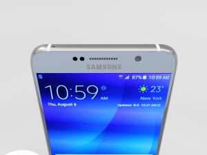 samsung galaxy note 5 silver titanium 3D Model