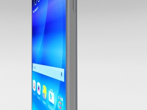 samsung galaxy note 5 silver titanium 3D Model